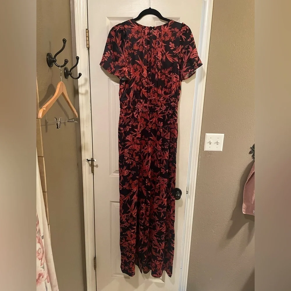 Anthropologie The Somerset Jumpsuit Color: BLACK MOTIF Size Medium NWT - Picture 5 of 6